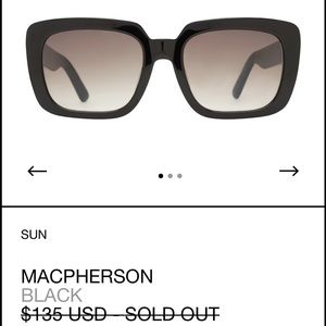 NEW D.L. Dan Levy MACPHERSON Black Sunglasses Schitts Creek  SOLD OUT
